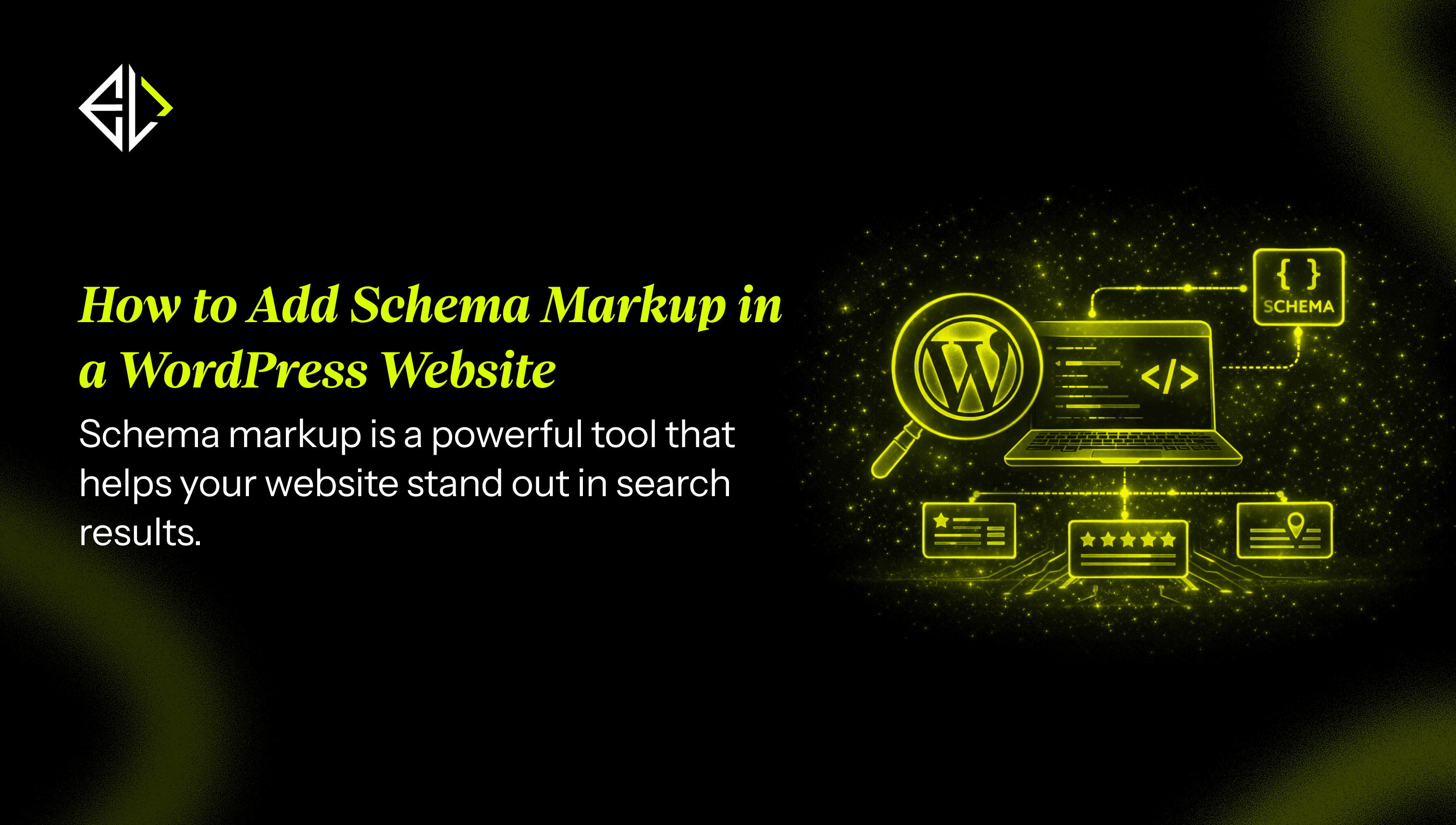 Preview of **How to Add Schema Markup** in a WordPress Website